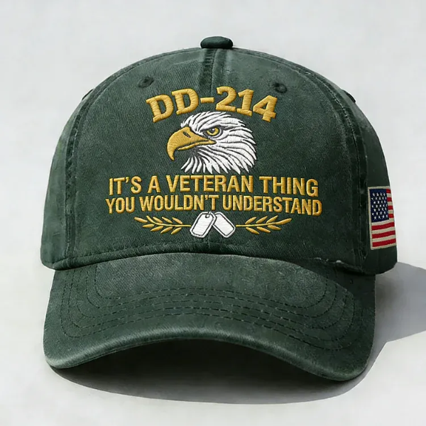 Dd-214 It's A Veteran Thing You Wouldn't Understand Embroidery Cap